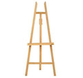 Freestanding natural wooden easel canvas stand
