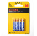 Kodak Max Super Alkaline AAA batteries, four-pack
