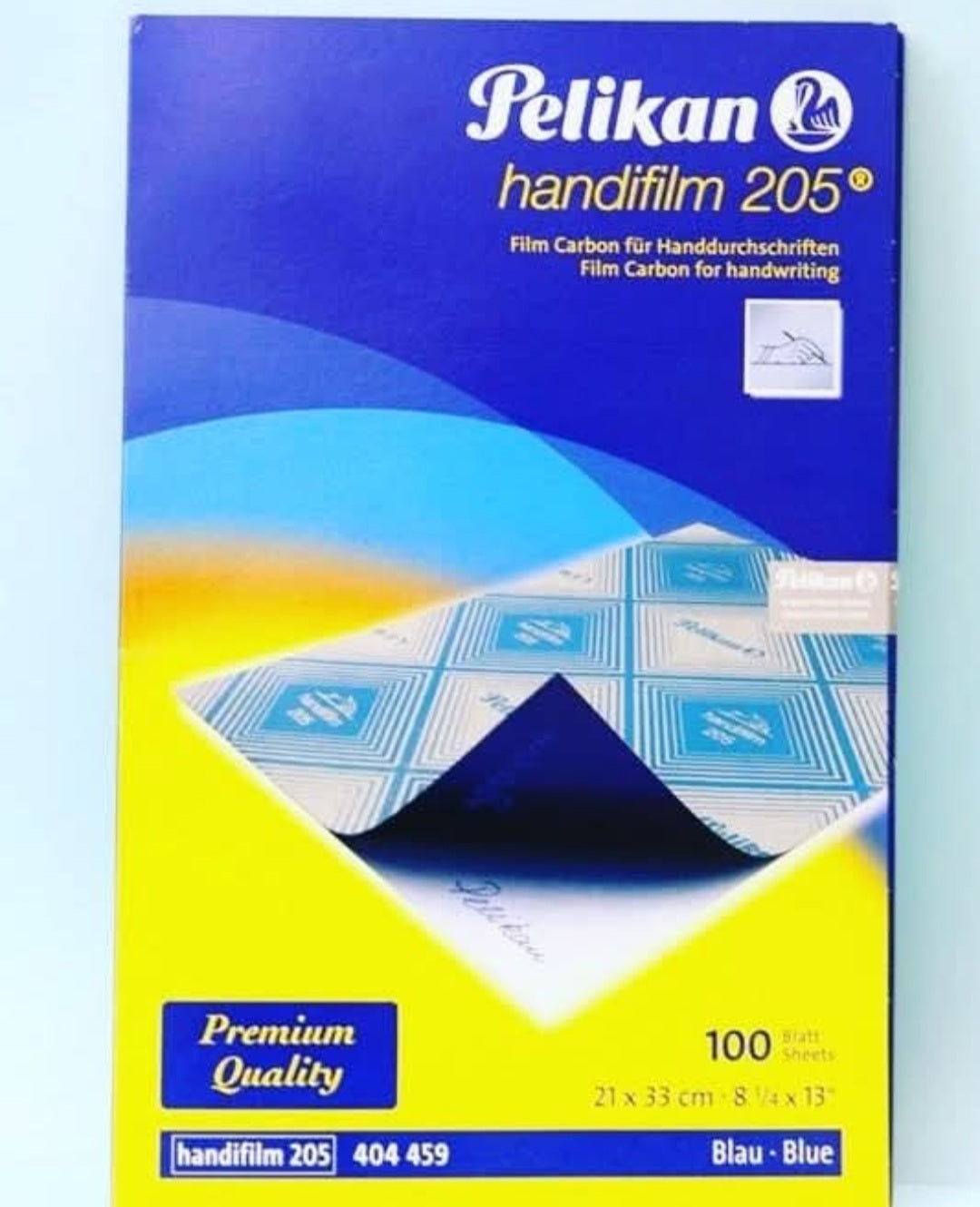 Pelikan Handifilm 205 blue carbon paper pack with 100 sheets