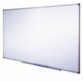 Large 3 by 4 foot aluminium-framed whiteboard with marker tray