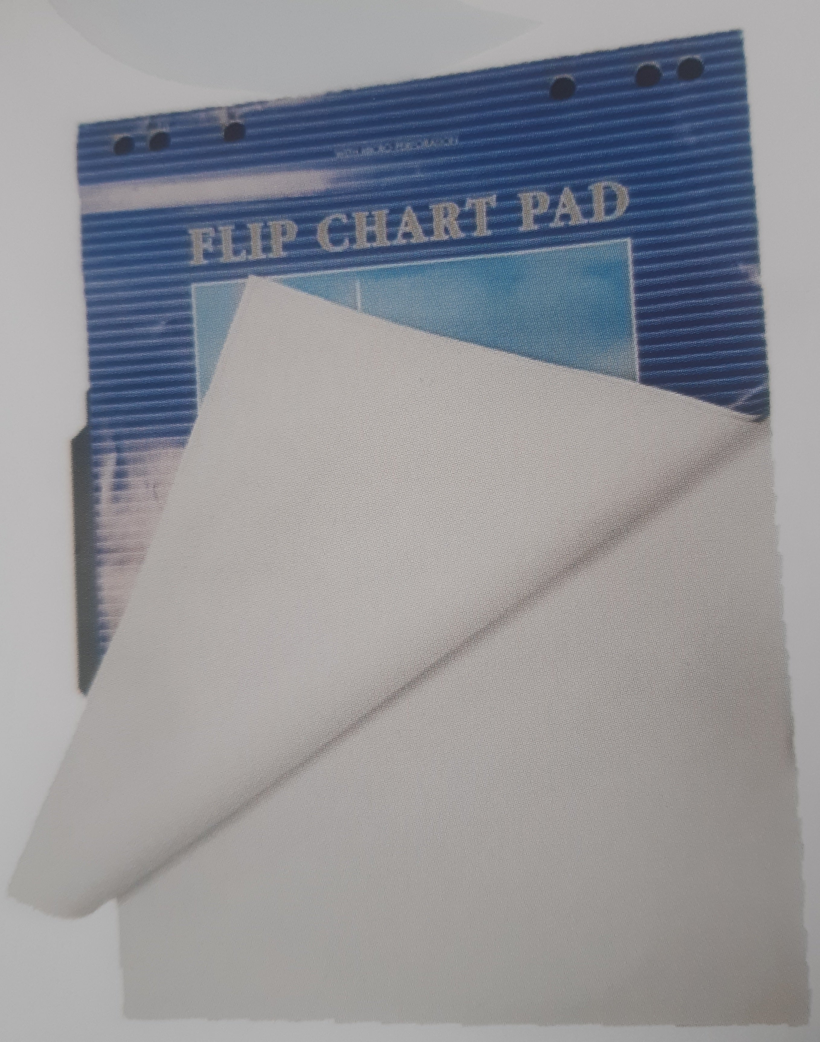 Flip chart pad plain white sheets for presentations and meetings
