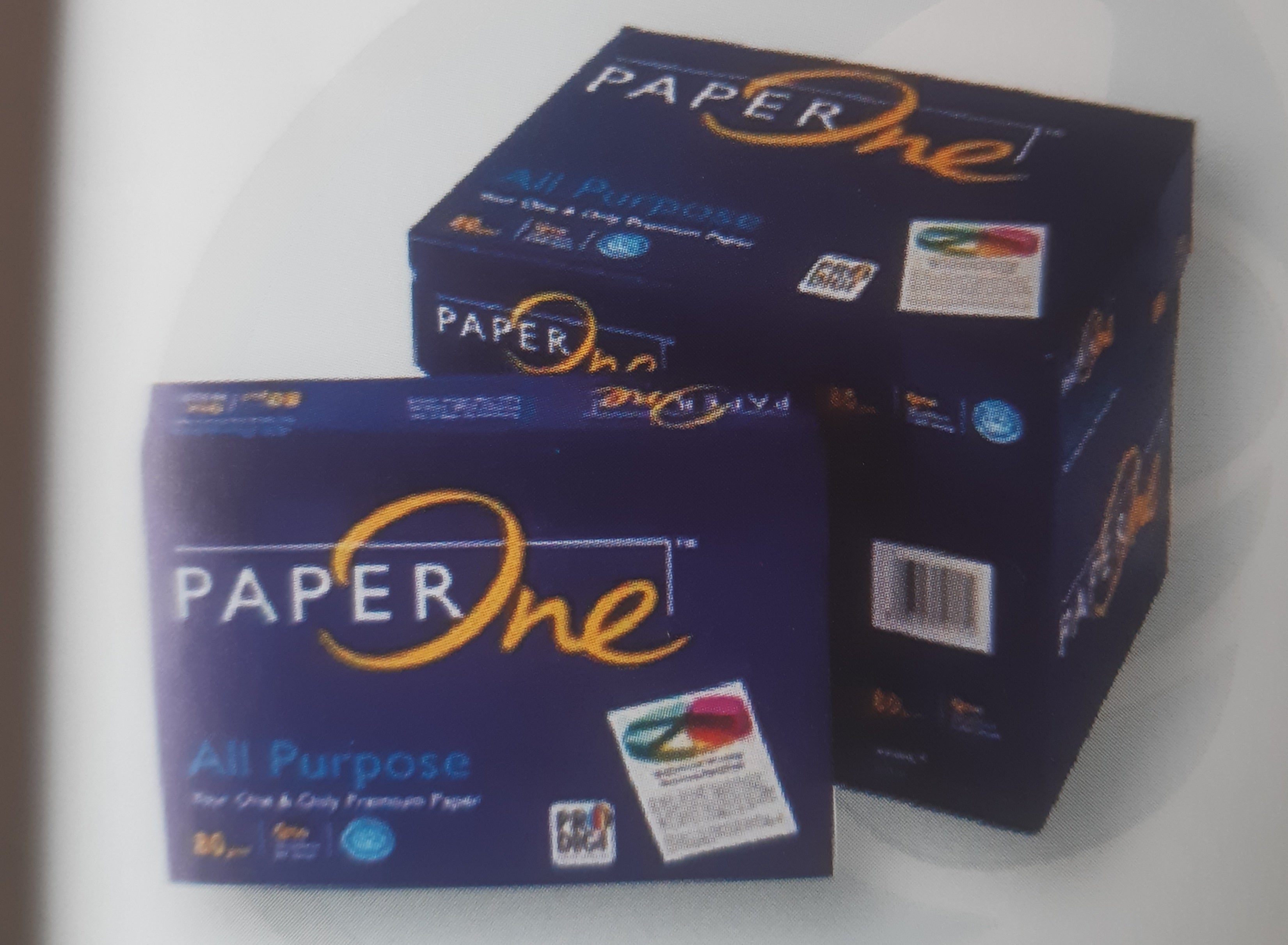 PaperOne All Purpose A4 80gsm premium printing paper ream and box