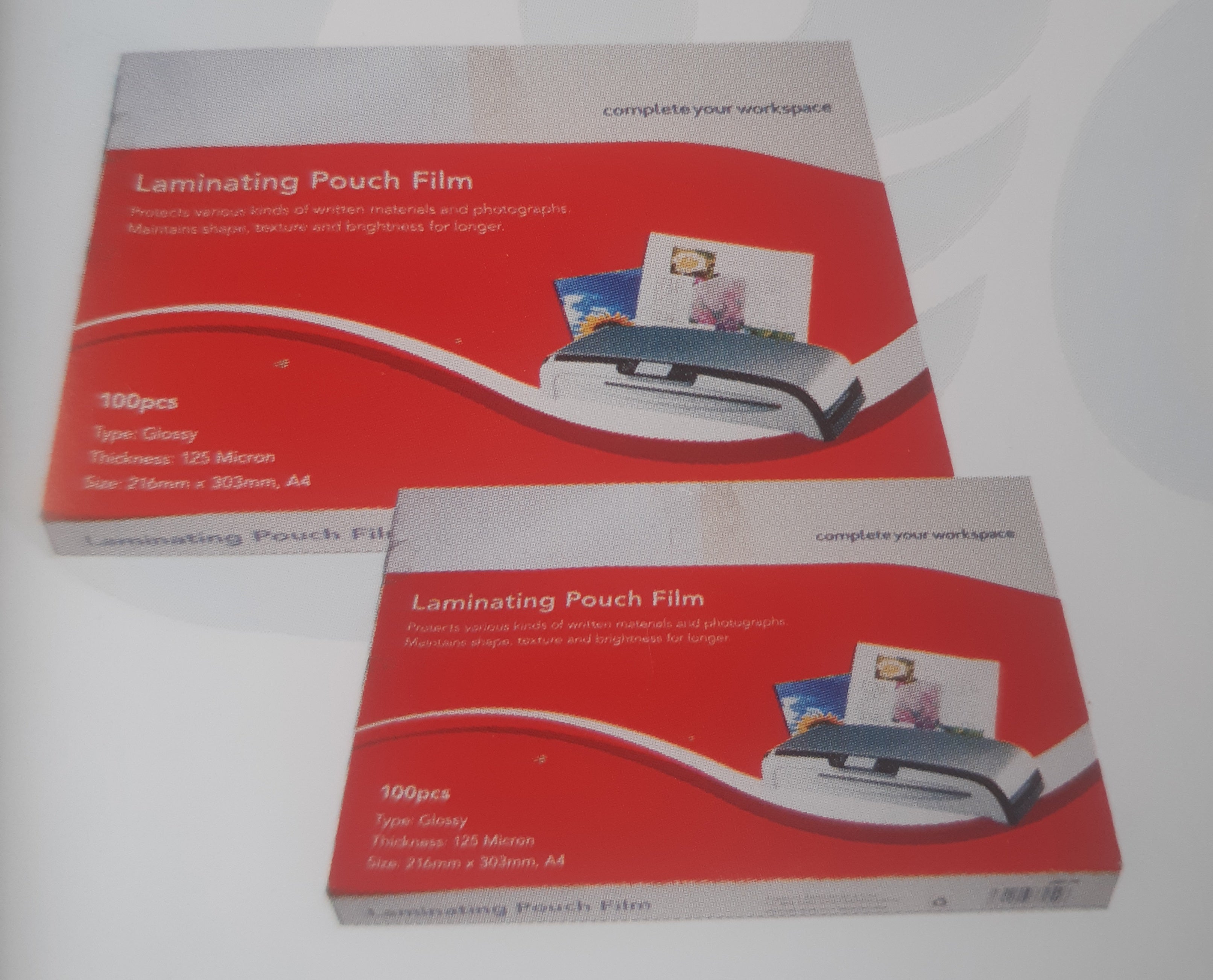 Laminating Pouch Film Glossy 125 Micron 100pcs A4 size